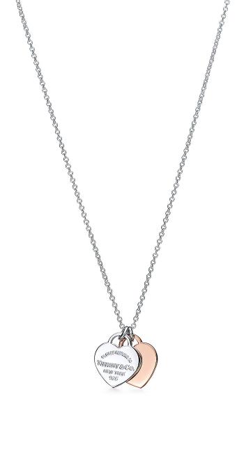 Tiffany & Co. Nádherný bicolor náhrdelník 30872533 (řetízek, 2x přívěsek) + originální balení