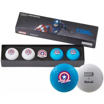 VOLVIK MARVEL CAPTAIN AMERICA 2.0 Golfové míčky, bílá, velikost