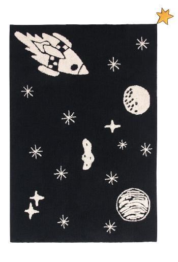 Lorena Canals koberce Bio koberec kusový, ručně tkaný Universe - 140x200 cm Černá
