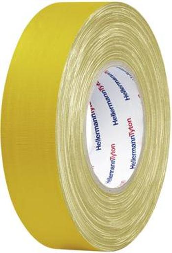 Páska se skelným vláknem HellermannTyton HTAPE-TEX-YE-19x50 712-00502, (d x š) 50 m x 19 mm, kaučuk, žlutá, 1 ks