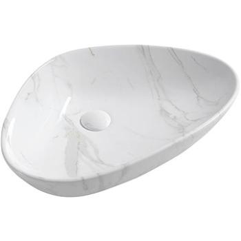 SAPHO DALMA keramické umyvadlo 58,5x14x39 cm, carrara                                                (MM217)