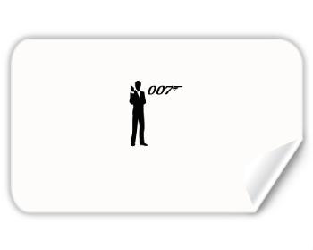 Samolepka vlastní tvar - 5ks James Bond