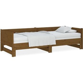 Výsuvná postel medově hnědá masivní borovice 2× (90 × 190) cm, 820265 (820265)