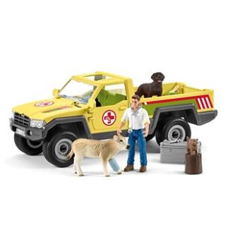 Schleich Záchranné terénní auto s veterinářem 42503 (4059433572741)