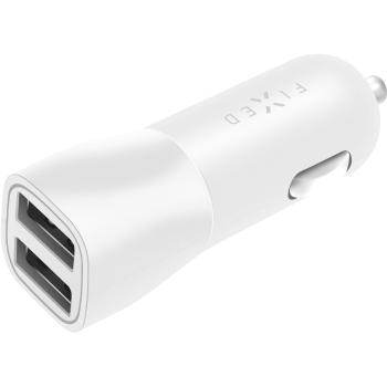 Nab+lightning kab,2xUSB, 15W, bílá FIXED