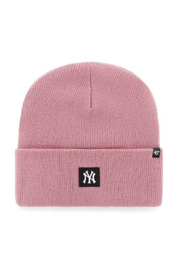 Čepice 47brand Mlb New York Yankees růžová barva,