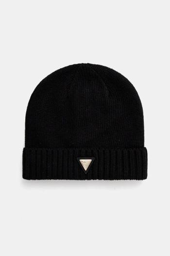 Čepice z vlněné směsi Guess BEANIE černá barva, V4BZ08 Z39B0