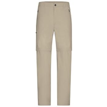 James & Nicholson Pánské outdoorové kalhoty 2v1 JN583 - Stone | XXXL