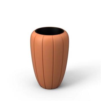 LAMELA nízký květináč GAJA O 40 cm, výška 78 cm, terracotta (1311118762)