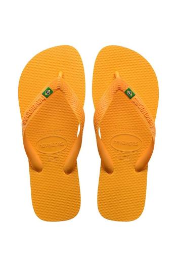 Žabky Havaianas BRASIL žlutá barva, 4000032.1740