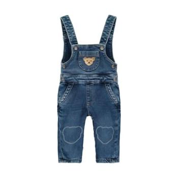 Steiff Denim dungarees, modrá džínovina