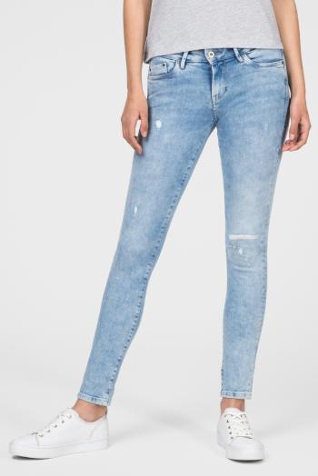 Pepe Jeans dámské modré džíny Pixie - 28/30 (000)
