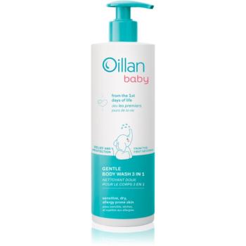 Oillan Baby Gentle Body Wash dětský mycí gel a šampon 3 v 1 400 ml