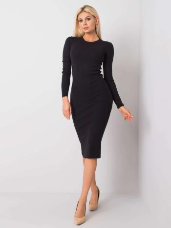 ČERNÉ DÁMSKÉ ŠATY TW-SK-BI-ZS9004.85-BLACK Velikost: ONE SIZE