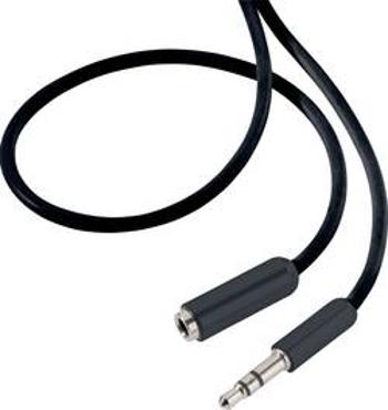 Jack audio prodlužovací kabel SpeaKa Professional SP-7870476, 0.50 m, černá