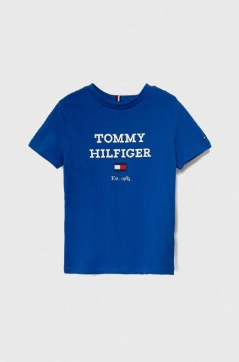 Dětské bavlněné tričko Tommy Hilfiger s potiskem