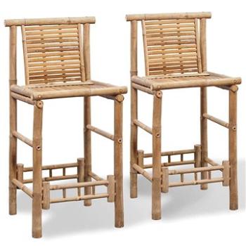 Barové židle 2 ks bambus (242494)