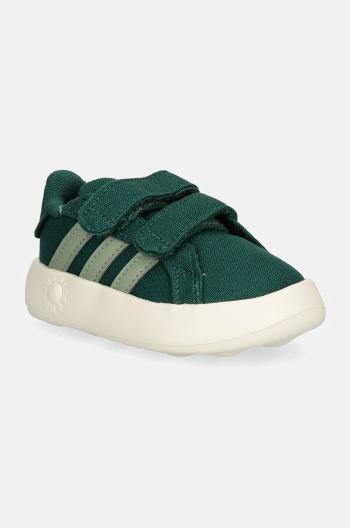 Dětské sneakers boty adidas GRAND COURT 2.0 CF zelená barva, IH7861