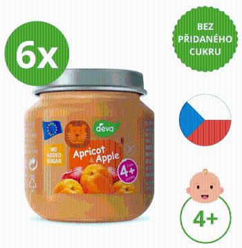 Deva Ovocný příkrm Meruňka, Jablko 6 x 125 g