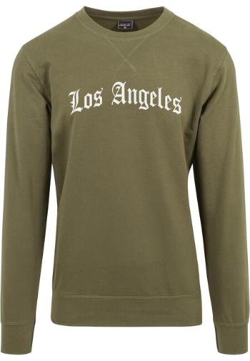 Mr. Tee Los Angeles Wording Crewneck olive - S