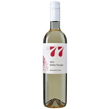 VÍNO 77 Müller Thurgau kabinetní 2019 0,75l (771902000008)