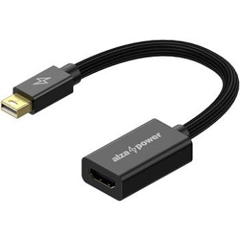 AlzaPower AluCore Mini DisplayPort (M) na HDMI 4K 30Hz (F) černá (APW-ADMDPHD2B)