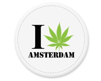 Placka magnet I Love Amsterdam