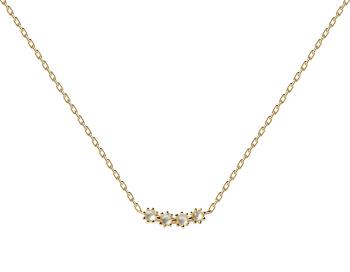 PDPAOLA Elegantní pozlacený náhrdelník ze stříbra BLUE TIDE Gold CO01-367-U