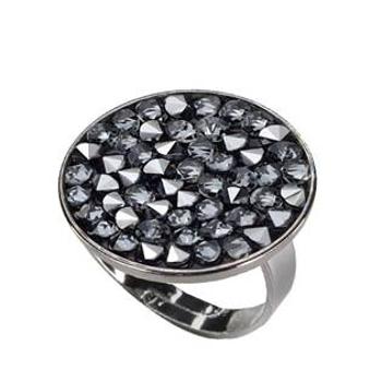 NUBIS® Prsten s krystaly Crystals from Swarovski® GREY METALISÉE - LVX301-GME