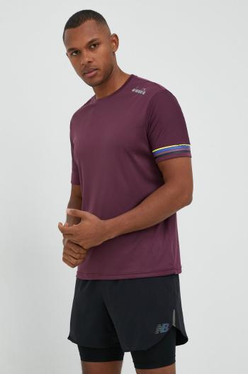 Běžecké tričko Diadora fialová barva