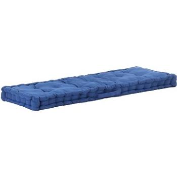 Poduška na nábytek z palet bavlna 120 × 40 × 7 cm světle modrá
