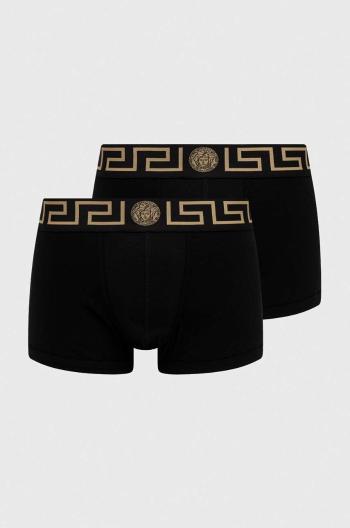 Boxerky Versace 2-pack pánské, černá barva, AU10181 A232741