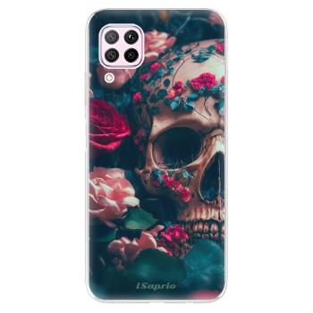 Odolné silikonové pouzdro iSaprio - Skull in Roses - Huawei P40 Lite