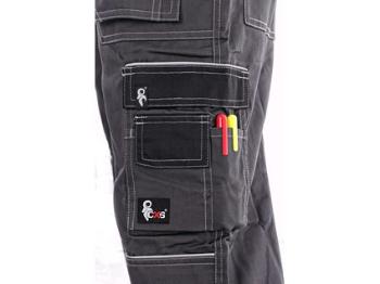 Kalhoty do pasu CXS ORION TEODOR, 170-176cm, pánské, šedo-černé, vel. 54