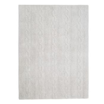 Lorena Canals koberce Bio koberec kusový, ručně tkaný Braids Pearl Grey - 120x160 cm Šedá