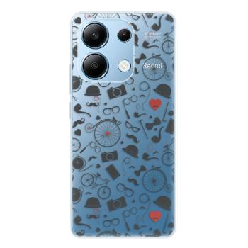 Odolné silikonové pouzdro iSaprio - Vintage Pattern 01 - black - Xiaomi Redmi Note 13