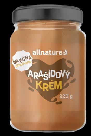 Allnature Arašídový krém s mléčnou čokoládou 920 g