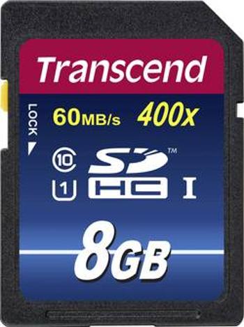 Karta SDHC, 8 GB, Transcend Premium 400 TS8GSDU1, Class 10, UHS-I