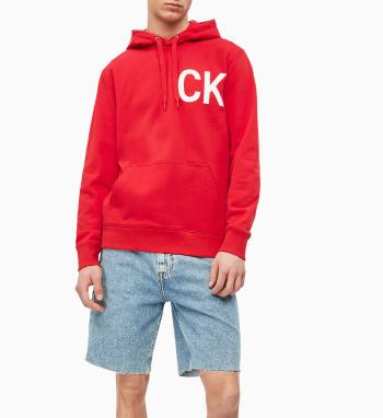 Calvin Klein pánská červená mikina Statement