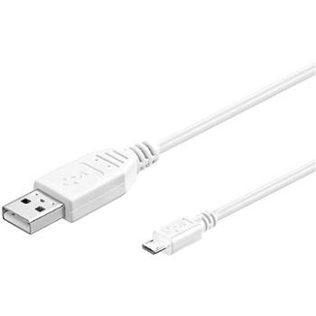 PremiumCord USB 2.0 propojovací A-B micro 5m bílý (ku2m5fw)
