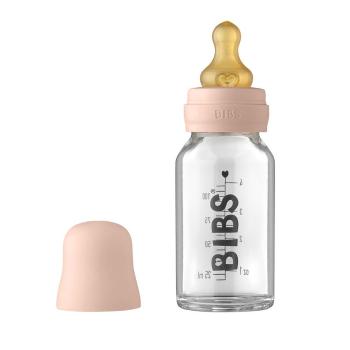 Bibs Baby Bottle skleněná láhev Blush 110ml