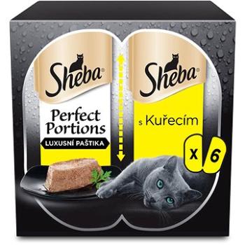 Sheba Perfect Portions s kuřetem pro dospělé kočky 6 × 37,5g (4008429130649)