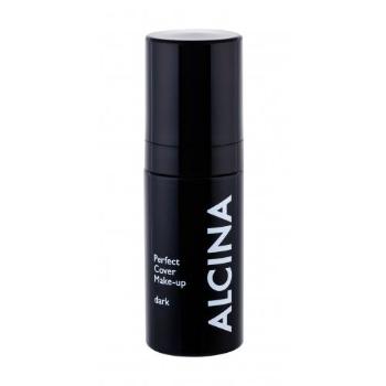ALCINA Perfect Cover 30 ml make-up pro ženy Dark na všechny typy pleti; na pigmentové skvrny; na problematickou pleť s akné; proti zarudlé pleti