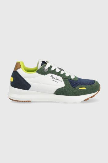 Dětské sneakers boty Pepe Jeans zelená barva