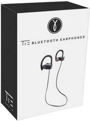 Bluetooth® sportovní špuntová sluchátka Tie Studio Bluetooth 4.1 Sport 19-90013, černá