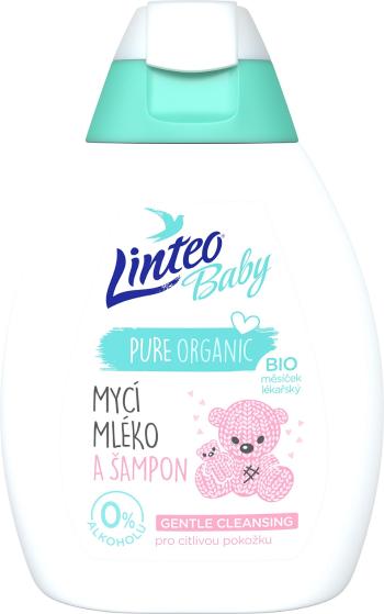 Linteo Baby Dětské mycí mléko a šampon s BIO měsíčkem lékařským 250 ml