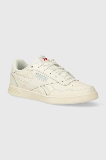 Kožené sneakers boty Reebok Classic Court Advance béžová barva, 100010640