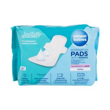 Canpol babies Breathable & Discreet Day Postpartum Pads With Wings 10 ks porodnické vložky pro ženy