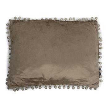 Polštář velvet pom pom taupe 35x45cm - 35*45*10cm SWHKFPPT