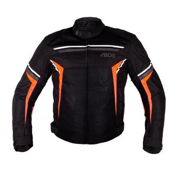 Pánská moto bunda BOS Laganas  Black/Orange  3XL